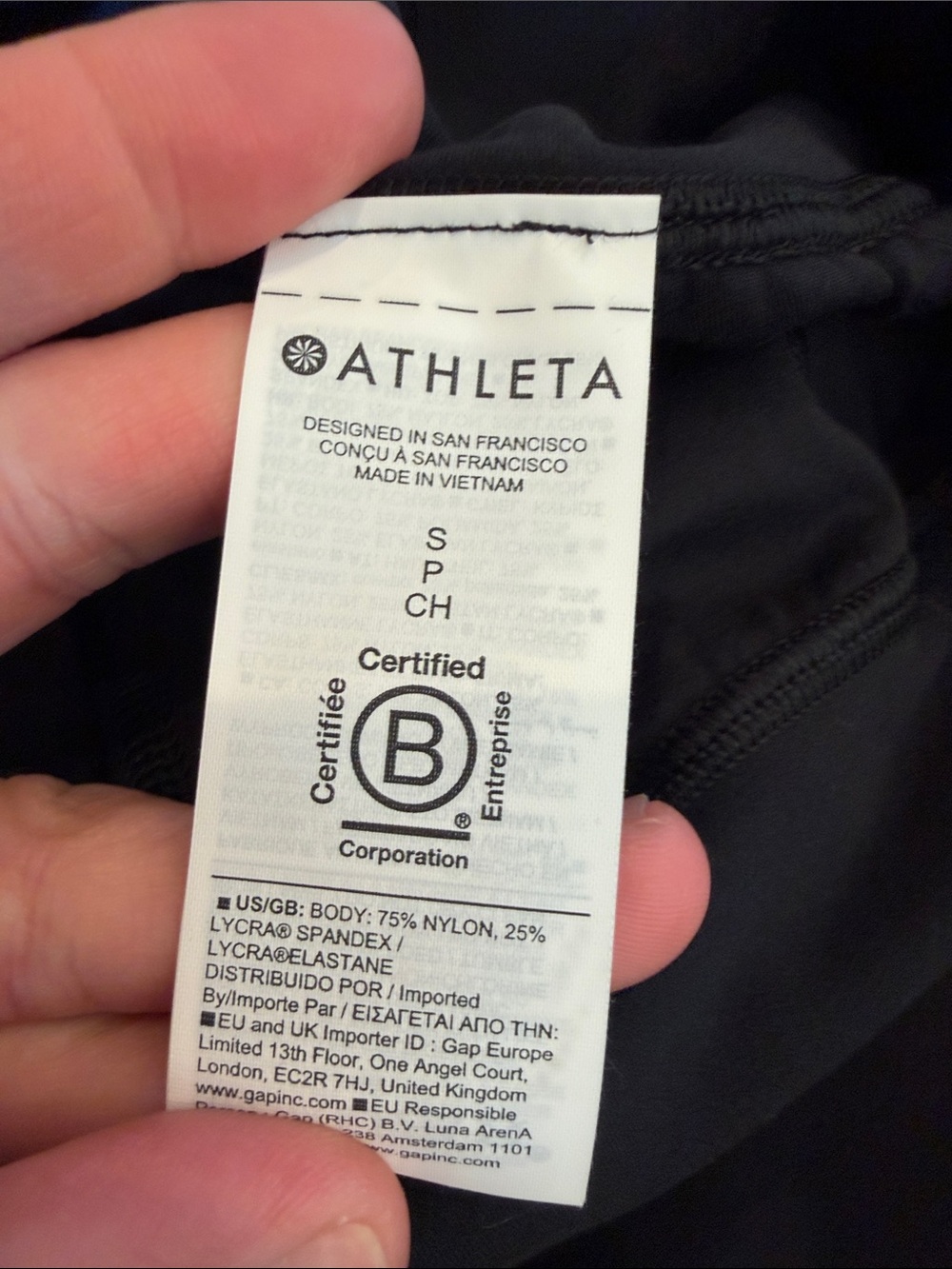 Athleta Black Salutation High-Waist Jogger Pants Size Small - Picture 4 of 7